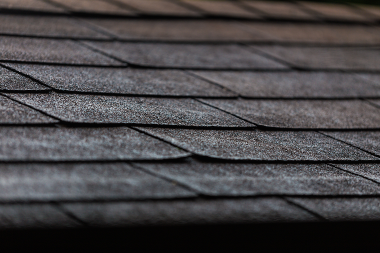 black shingles