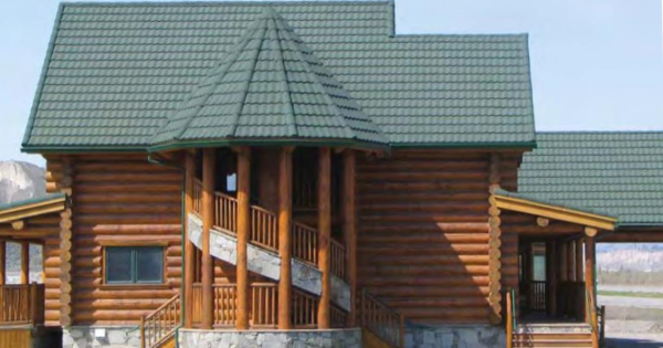 DECRA Add metal roof to log home